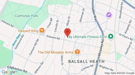 Apartments for rent i Birmingham - West Midlands - kort over placeringen