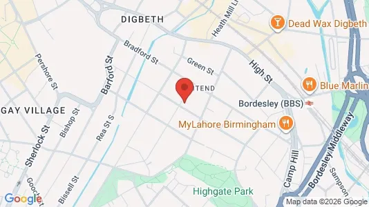 Apartments for rent i Birmingham - West Midlands - kort over placeringen
