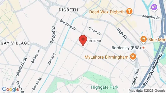 Apartments for rent i Birmingham - West Midlands - kort over placeringen