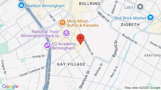 Apartments for rent i Birmingham - West Midlands - kort over placeringen
