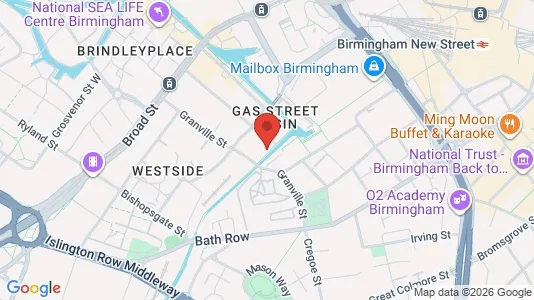 Apartments for rent i Birmingham - West Midlands - kort over placeringen