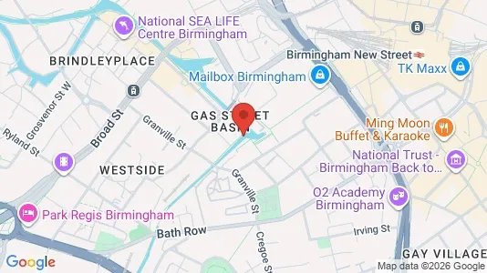Apartments for rent i Birmingham - West Midlands - kort over placeringen