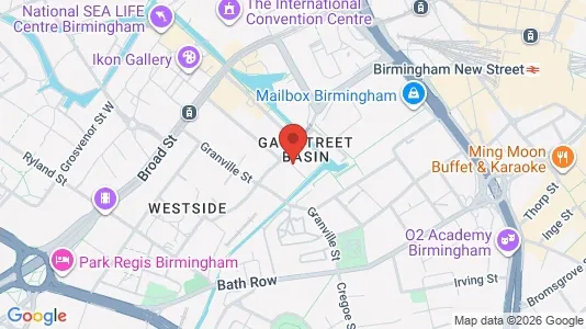 Apartments for rent i Birmingham - West Midlands - kort over placeringen