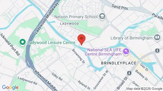 Apartments for rent i Birmingham - West Midlands - kort over placeringen