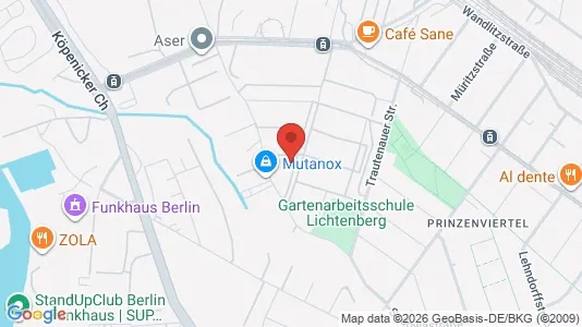Apartments for rent i Berlin Lichtenberg - kort over placeringen