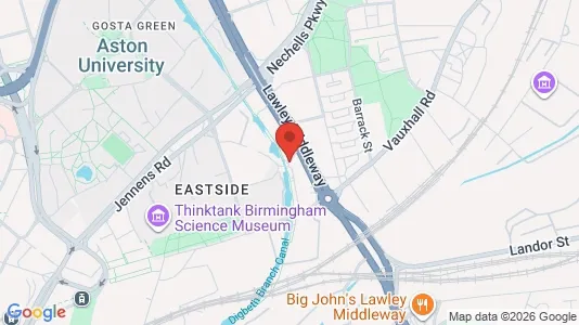 Apartments for rent i Birmingham - West Midlands - kort over placeringen