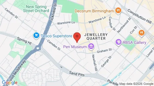 Apartments for rent i Birmingham - West Midlands - kort over placeringen