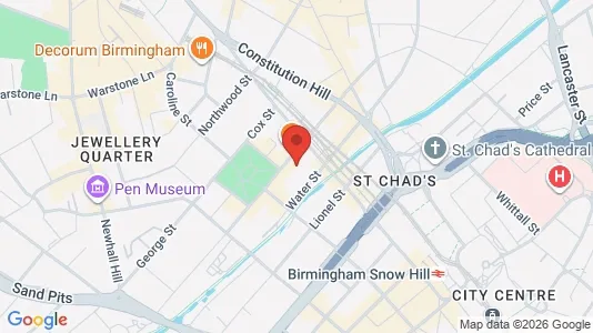 Apartments for rent i Birmingham - West Midlands - kort over placeringen