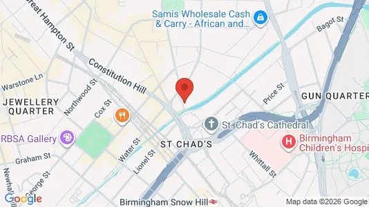 Apartments for rent i Birmingham - West Midlands - kort over placeringen