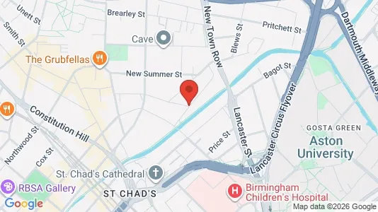 Apartments for rent i Birmingham - West Midlands - kort over placeringen