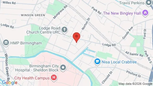 Apartments for rent i Birmingham - West Midlands - kort over placeringen