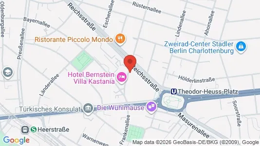 Apartments for rent i Berlin Charlottenburg-Wilmersdorf - kort over placeringen