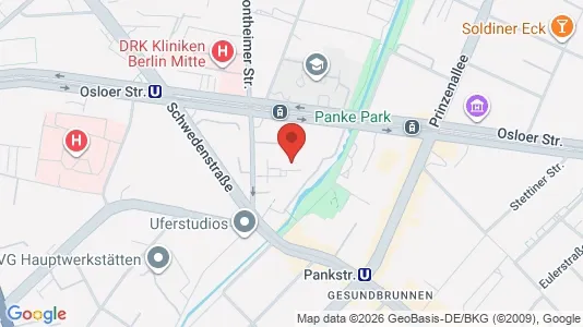 Rooms for rent i Berlin Mitte - kort over placeringen