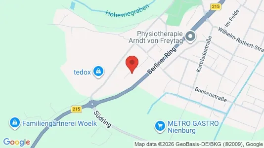 Apartments for rent i Nienburg/Weser - kort over placeringen