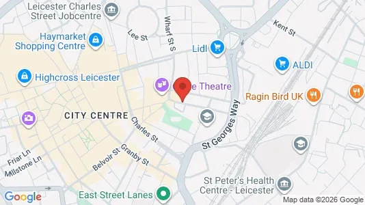 Apartments for rent i Leicester - Leicestershire - kort over placeringen