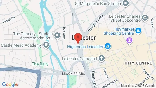 Apartments for rent i Leicester - Leicestershire - kort over placeringen