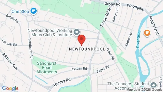 Apartments for rent i Leicester - Leicestershire - kort over placeringen
