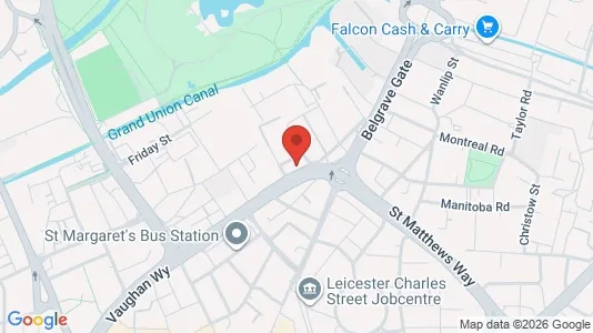 Apartments for rent i Leicester - Leicestershire - kort over placeringen