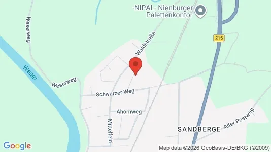 Apartments for rent i Nienburg/Weser - kort over placeringen