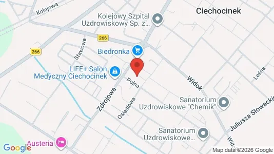 Apartments for rent i Aleksandrowski - kort over placeringen