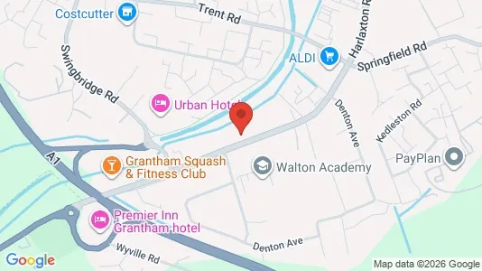 Apartments for rent i Grantham - Lincolnshire - kort over placeringen