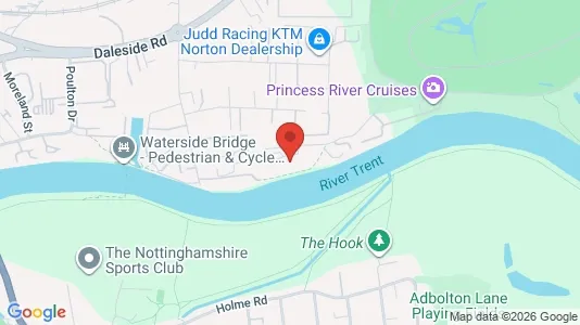 Apartments for rent i Nottingham - Nottinghamshire - kort over placeringen