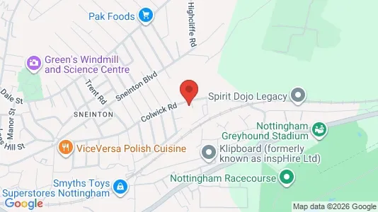 Apartments for rent i Nottingham - Nottinghamshire - kort over placeringen