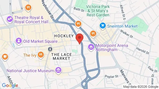 Apartments for rent i Nottingham - Nottinghamshire - kort over placeringen