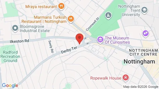 Apartments for rent i Nottingham - Nottinghamshire - kort over placeringen