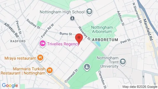 Apartments for rent i Nottingham - Nottinghamshire - kort over placeringen