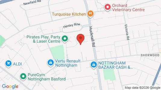 Apartments for rent i Nottingham - Nottinghamshire - kort over placeringen
