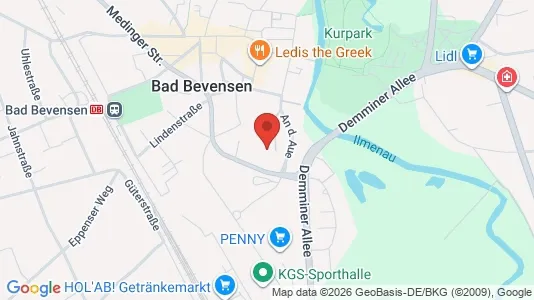 Apartments for rent i Uelzen - kort over placeringen