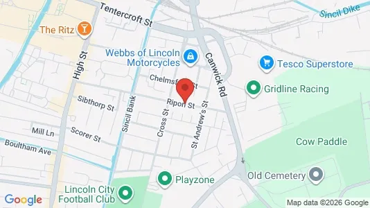 Apartments for rent i Lincoln - Lincolnshire - kort over placeringen