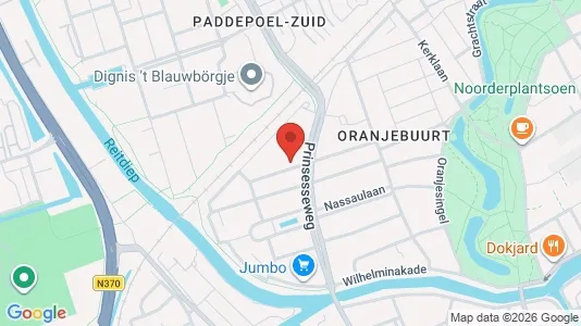 Apartments for rent i Groningen - kort over placeringen