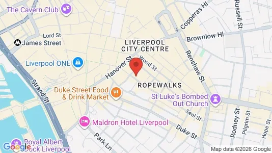 Apartments for rent i Liverpool - Merseyside - kort over placeringen