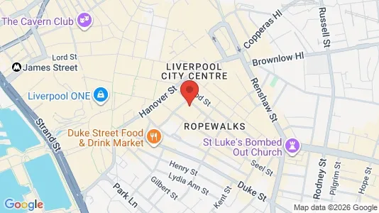 Apartments for rent i Liverpool - Merseyside - kort over placeringen