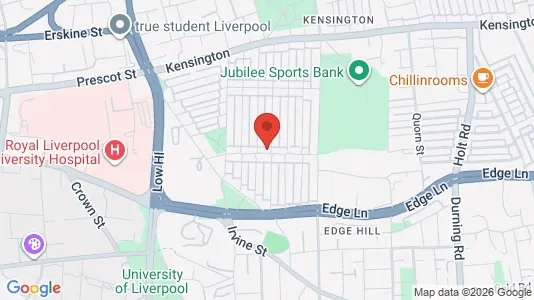 Rooms for rent i Liverpool - Merseyside - kort over placeringen