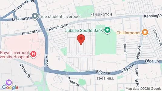 Rooms for rent i Liverpool - Merseyside - kort over placeringen