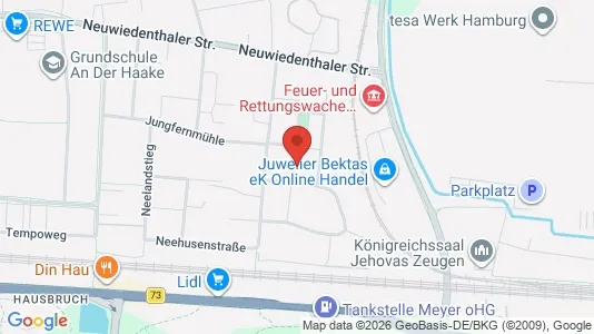 Apartments for rent i Hamburg Harburg - kort over placeringen