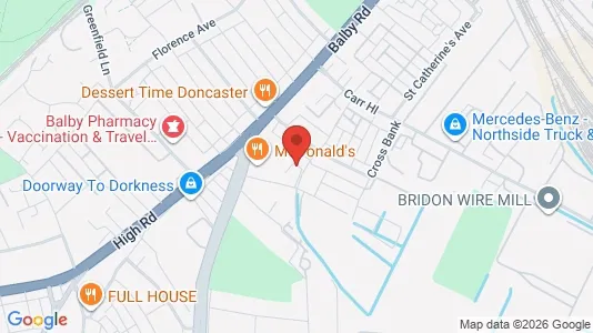 Apartments for rent i Doncaster - South Yorkshire - kort over placeringen