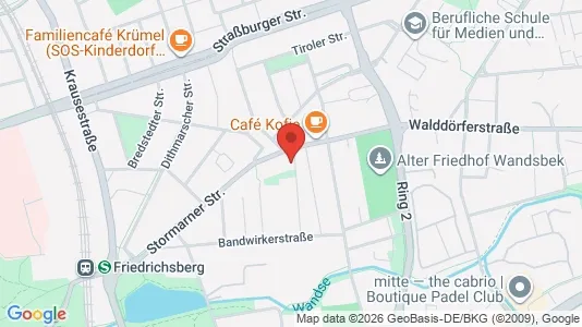 Apartments for rent i Hamburg Wandsbek - kort over placeringen