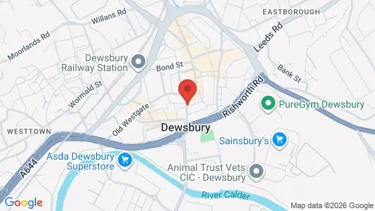 Apartments for rent i Dewsbury - West Yorkshire - kort over placeringen