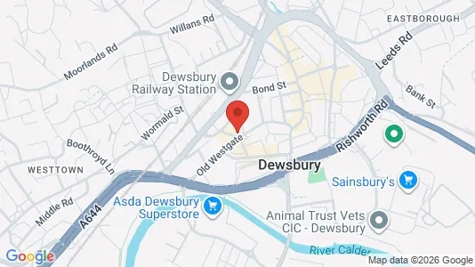 Apartments for rent i Dewsbury - West Yorkshire - kort over placeringen