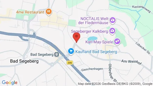 Apartments for rent i Segeberg - kort over placeringen