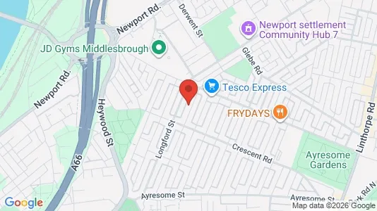 Apartments for rent i Middlesbrough - Cleveland - kort over placeringen