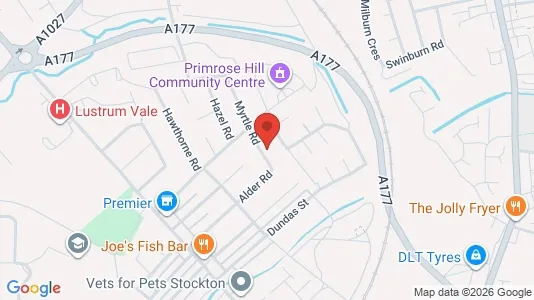 Apartments for rent i Stockton-on-Tees - Cleveland - kort over placeringen