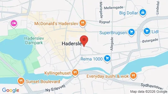 Apartments for rent i Haderslev - kort over placeringen