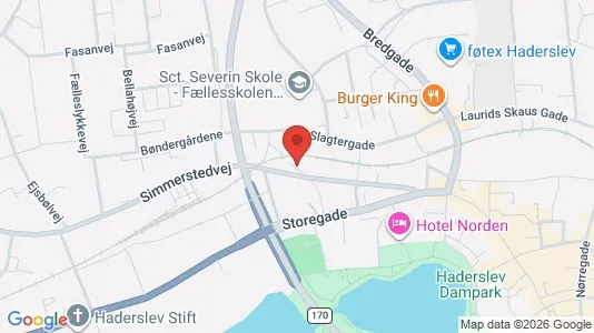 Apartments for rent i Haderslev - kort over placeringen