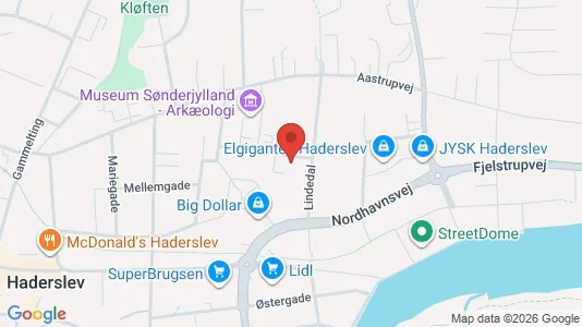 Apartments for rent i Haderslev - kort over placeringen