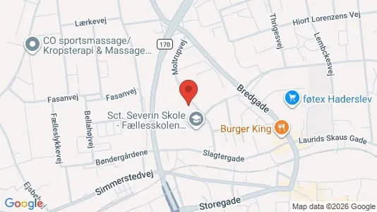 Apartments for rent i Haderslev - kort over placeringen